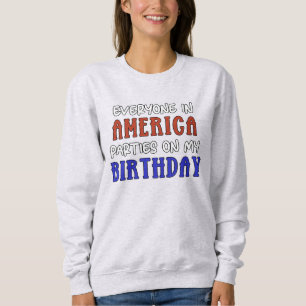 4:e juli Birthday Funny T Shirt