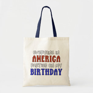 4:e juli Birthday Funny Tygkasse