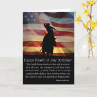 4:e juli Birthday Land Western Cowboy