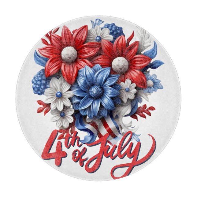 4:e juli Blommor i Red White & Blue Patriotic (Framsidan)