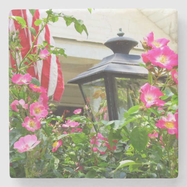 4:e juli-blommorna - Martha's Vineyard Stenunderlägg (Framsidan)