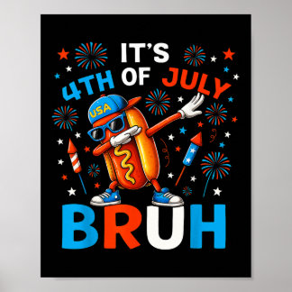 4:e juli Boys Kids Hotdog 4:e Poster