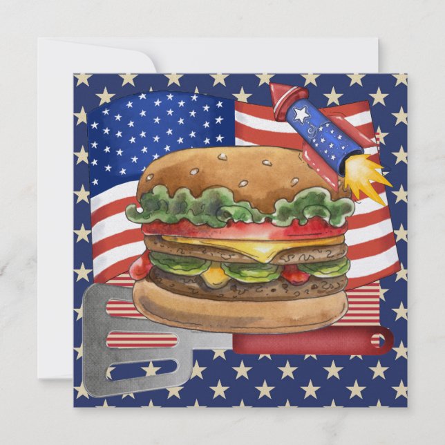 4:e juli - BQ-utträde! SRF Inbjudningar (Framsida)