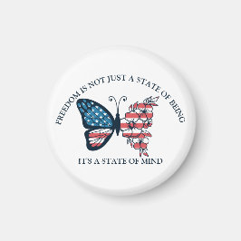 4:e juli Butterfly Magnet