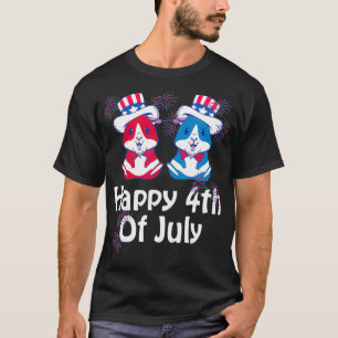 4:e juli Cute Hamster Independence day USA T Shirt