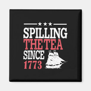 4:e juli då Tea spillades sedan 1773 Magnet