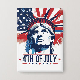 4:e juli det patriotiska amerikanska Pridet firand Knapp