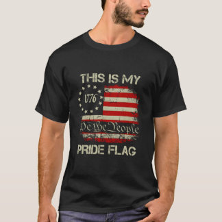 4:e juli Detta är min stolthetsflagga USA Amerikan T Shirt