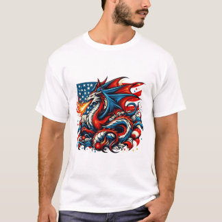 4:e juli-draken t shirt