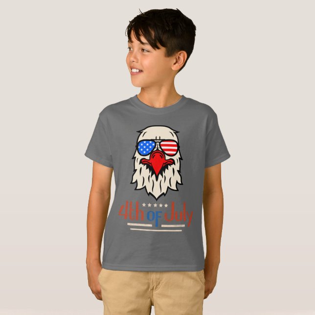 4:e juli Eagle Boys T Shirt (Hel framsida)