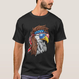 4:e juli Eagle Mullet Murica American Flagga USA T Shirt