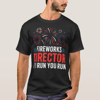 4:e Juli Eldshowdirektör Om Jag Springer Dig T Shirt