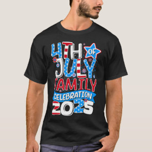 4:e juli Familj Firande 2025 Matchin T Shirt