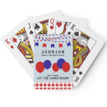 4:e juli Familj Reunion Red White och Blue