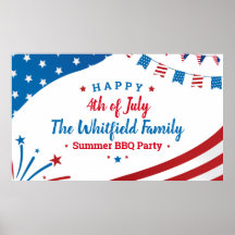 4:e juli Familjeåret, sommarårsdag, BBQ Party