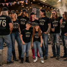 4:e juli familjefoton Born To Ride Anpassa