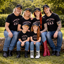 4:e Juli Familjefoton Född att rida Röd Anpassad