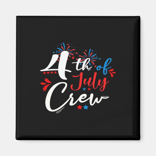 4:e juli-familjen i Fireworks Independence day Magnet (Framsidan)
