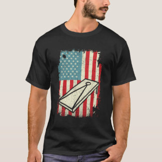 4:e juli-fartyget American Flagga Maj Hål Hoodie C T Shirt