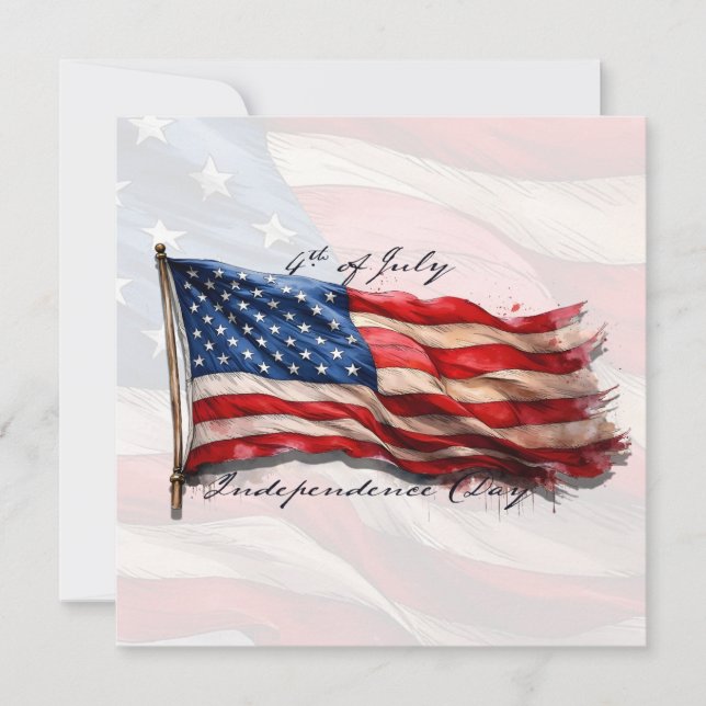 4:e juli - Firande med USA:s Flagga (Framsida)