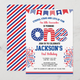 4:e juli, Firecracker Inbjudningar