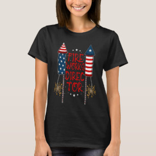4:e juli Fireworks Drinks Party Family Fireworks D T Shirt