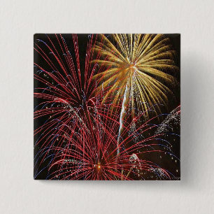 4:e juli Fireworks-knappen Knapp