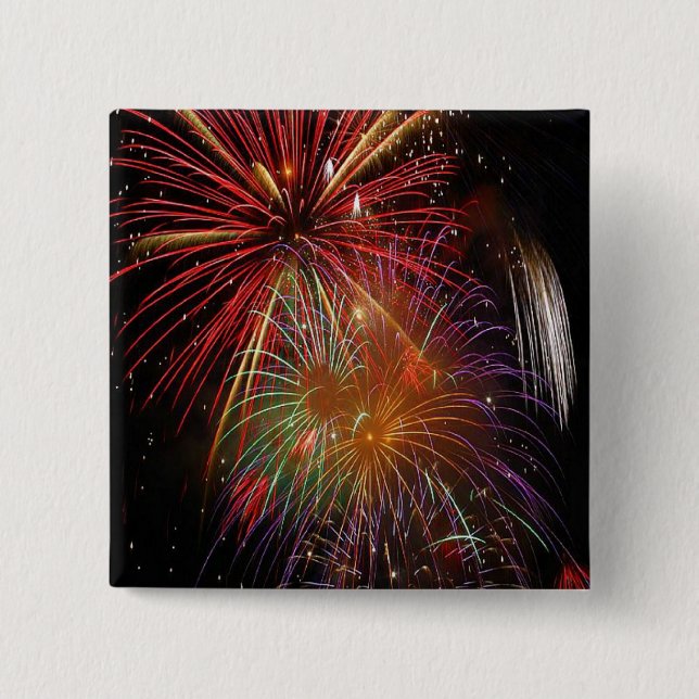4:e juli Fireworks-knappen Knapp (Framsida)