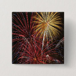 4:e juli Fireworks-knappen Knapp