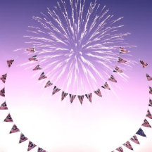 4:e juli-flagga Anpassningsbar bunting banner Tria