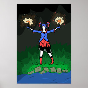 4:e juli Flickan på Poster