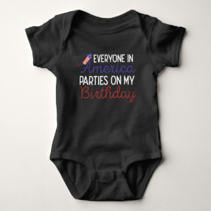 4:e juli födelsedag i USA Independence day T Shirt