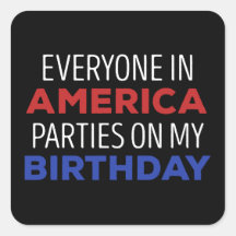 4:e juli Födelsedagens firande USA Funny