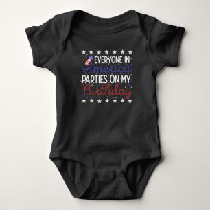 4:e juli Födelsedagsfirandet Amerika Funny  T Shirt