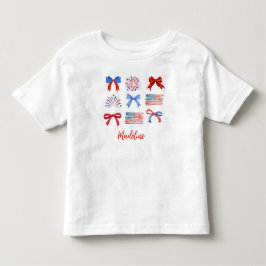 4:e juli för småbarns t-shirt