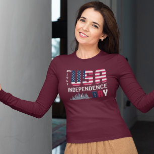 4:e juli - Förenta staternas Independence day-desi T Shirt