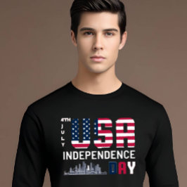 4:e juli - Förenta staternas Independence day-desi T Shirt