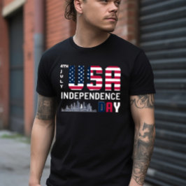4:e juli - Förenta staternas Independence day-desi T Shirt