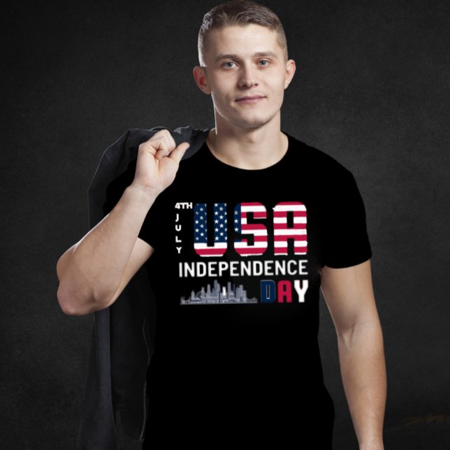 4:e juli - Förenta staternas Independence day-desi T Shirt (Skapare uppladdad)