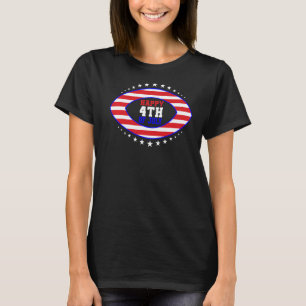 4:e juli Fotbollsidrotten Patriotic American Flagg T Shirt