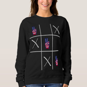 4:e juli - Fredsteckenet Tic Tac Toe T Shirt