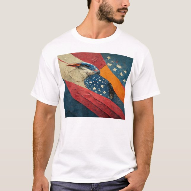 4:e juli frihetsskjortor i independence day t shirt (Framsida)