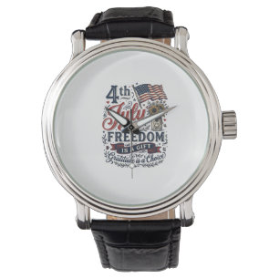 4:e juli frihetstack vare vintage skjorta design armbandsur