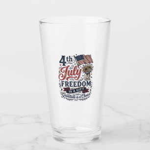 4:e juli frihetstack vare vintage tröjd design glaskopp