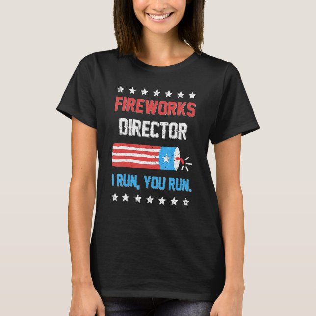 4:e juli: Fyrverkets direktör i Springa, Springa K T Shirt (Framsida)