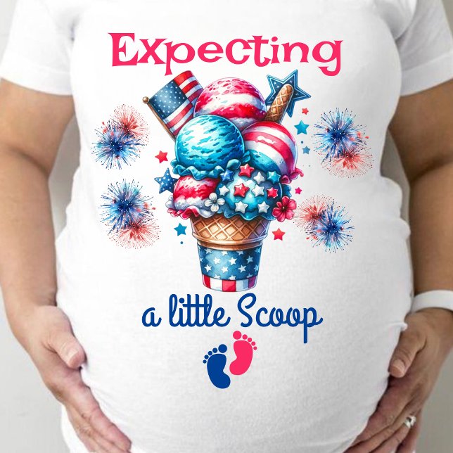 4:e juli-Genderna - visa förväntad Mamma T-Shirt (Skapare uppladdad)