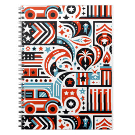 4:e juli Generative Mönster Anteckningsbok