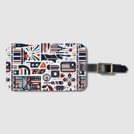 4:e juli Generative Mönster Bagagebricka