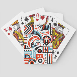 4:e juli Generative Mönster Casinokort