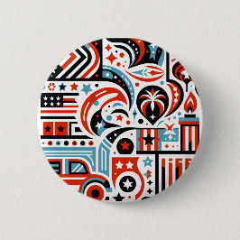 4:e juli Generative Mönster Knapp